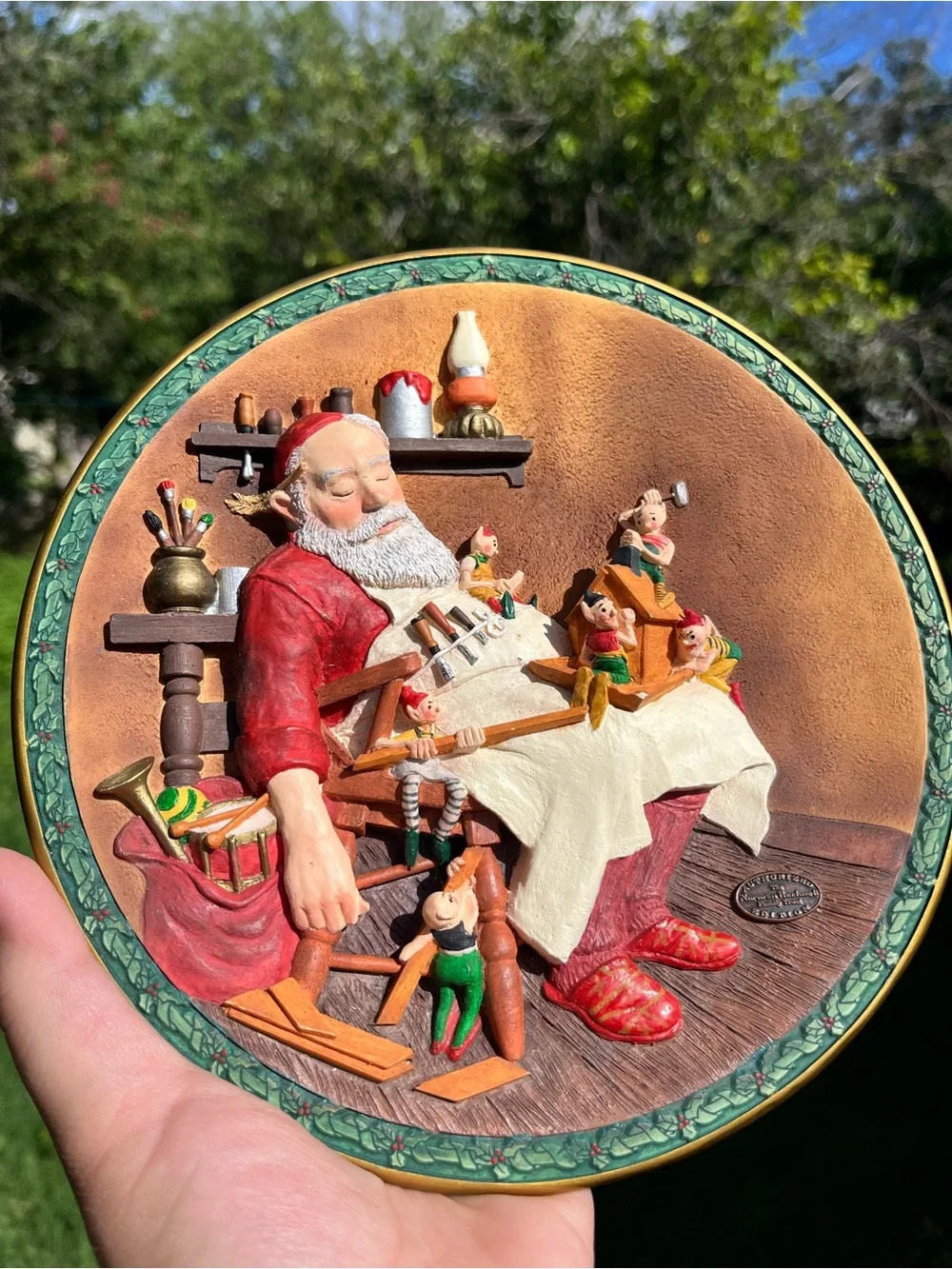 1993 Norman Rockwell 3D Collector Plate